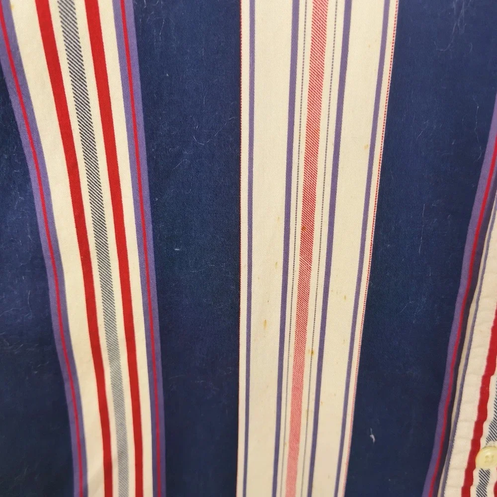 Vintage Chaps Ralph Lauren Men XL MultiColor Button Down Shirt Striped